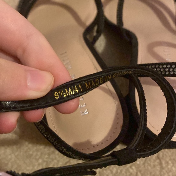 Kelly & Katie Black Rhinestone Heel - Picture 7 of 9